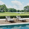 thumbnail image 3 of Outdoor Chaise Lounge Set of 2 Rattan Patio Folding Chaise Lounge Adjustable 5 Position Back Patio Pool Lounge Chair with Cushion Pillow for Poolside Backyard Deck Porch Gray, 3 of 8
