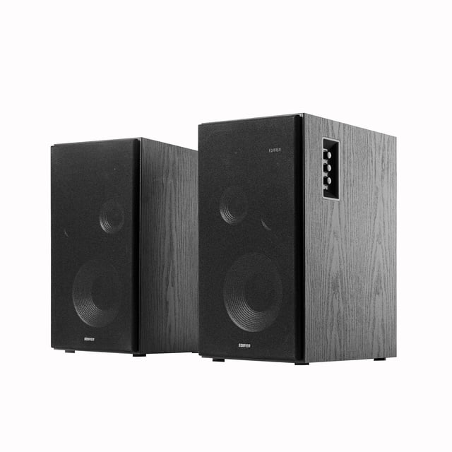 Edifier R2850DB 3-Way Active Speakers, 150W RMS Tri-Amp Speaker, 3-Way Powered Bookshelf Speaker, 2.0 Active Studio Monitor Speakers, Bluetooth V5.1 Wireless Speaker with Sub-Out, Black – Pair
