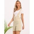 thumbnail image 4 of DARING DIVA Women's Summer Shorts Overalls Loose Jumpsuit X-Small Khaki, 4 of 6
