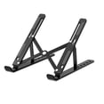 thumbnail image 2 of Soporte para portátil Soporte para portátil plegable de aluminio Soporte para tableta ajustable de viaje portátil, Negro Guardurnaity EL004610-01B, 2 of 2