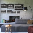 thumbnail image 4 of Football Therapy 8 Inch x 12 Inch Novelty Plastic Sign Kick Back Scream Loud Durable Weatherproof UV Protected Perfect for Man Caves Garages Game Rooms Fun Gift for Fans Coaches Players, 4 of 6