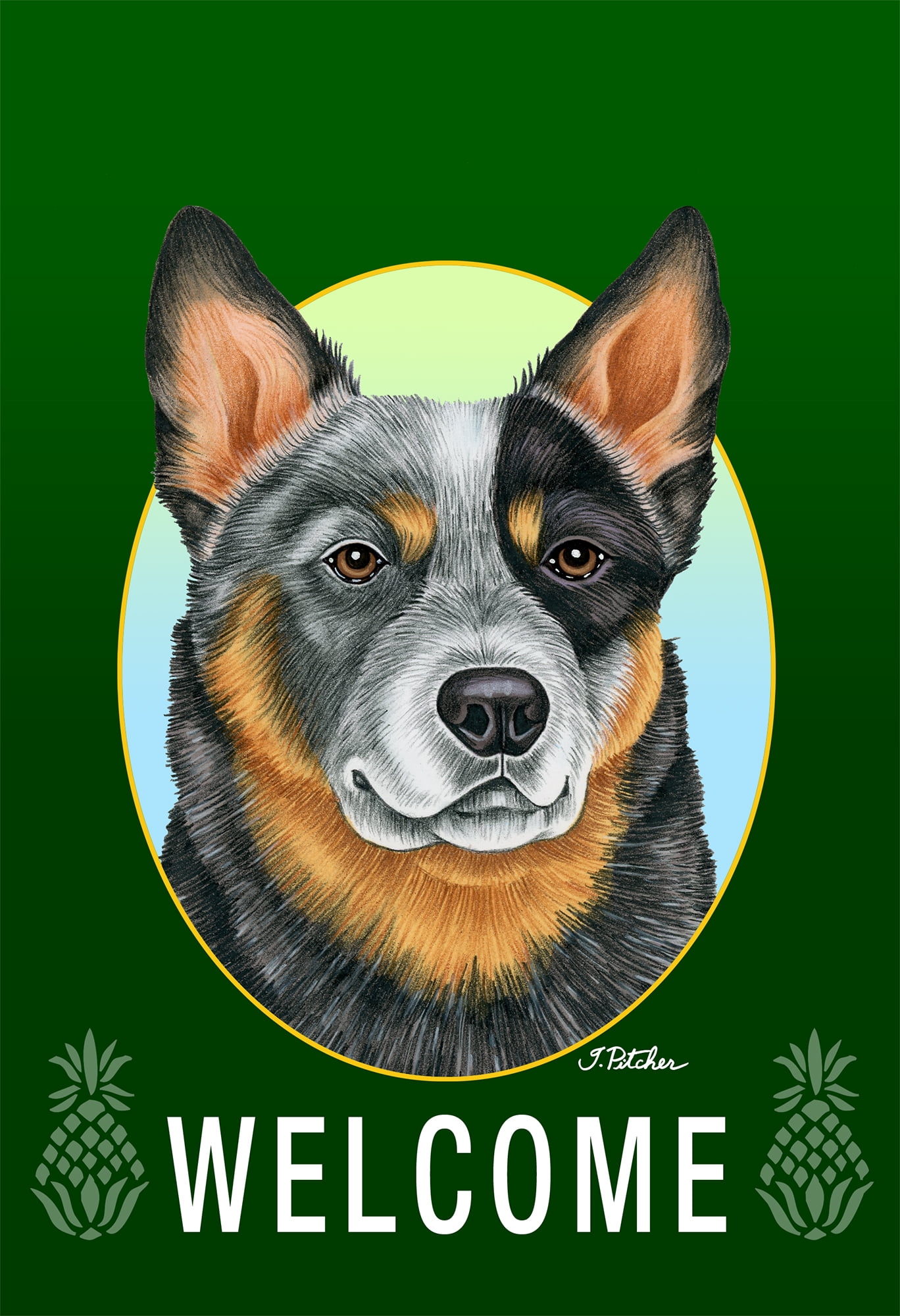Australian Cattle Dog Blue - Best of Breed Welcome Pineapples Garden