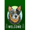 thumbnail image 1 of Australian Cattle Dog Blue - Best of Breed Welcome Pineapples House Flags, 1 of 1