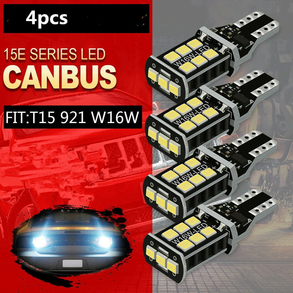 4X AUXITO T15 921 912 W16W Backup Reverse Light LED ERROR FREE bulb 15E For Ford