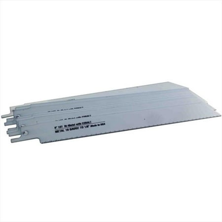 

Disston 6961 Blu-Mol 8 In. 18 Tpi Metal Cutting Bi-Metal Reciprocating Saw Blade- 10 Pack
