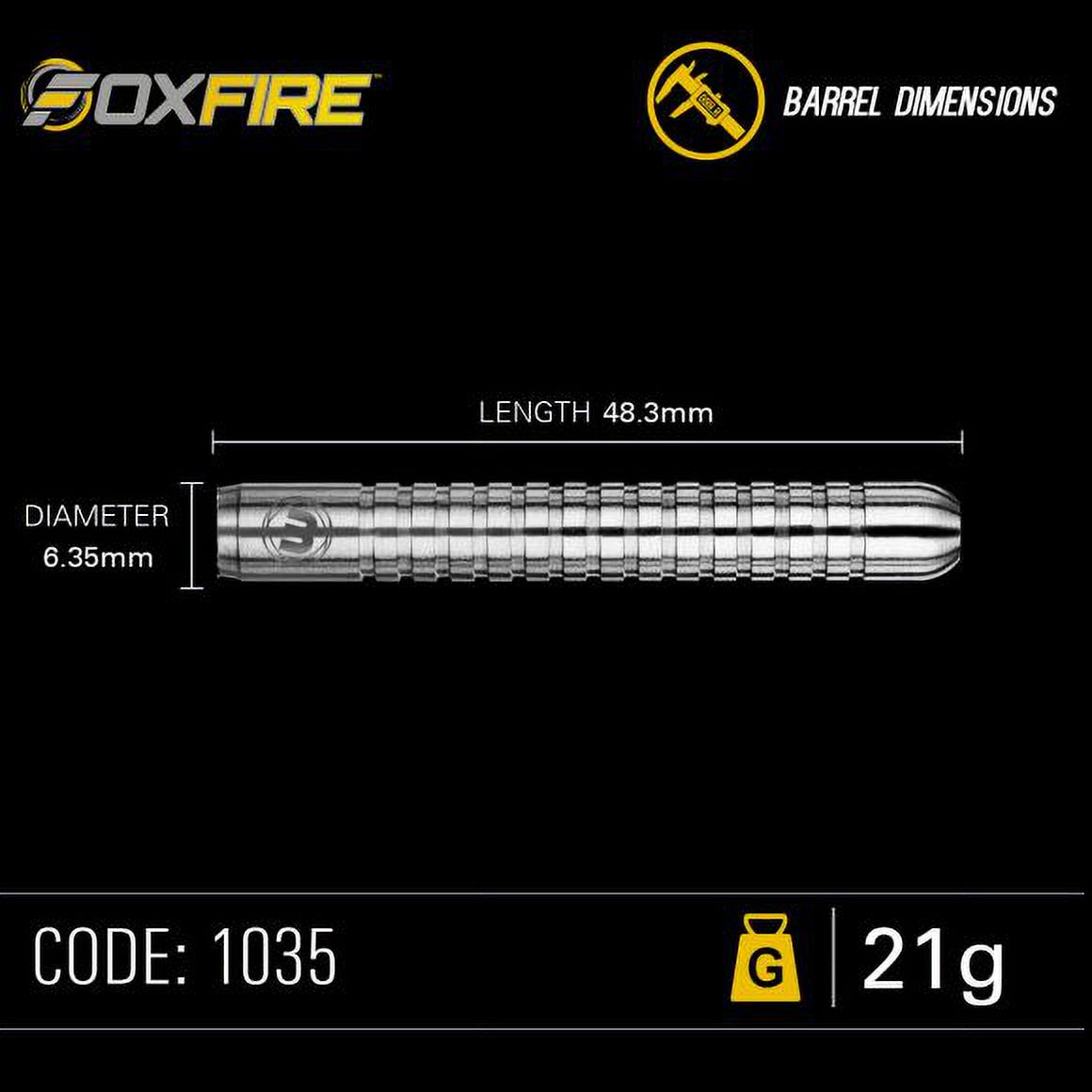 Winmau Foxfire Steel Tip Darts 21g