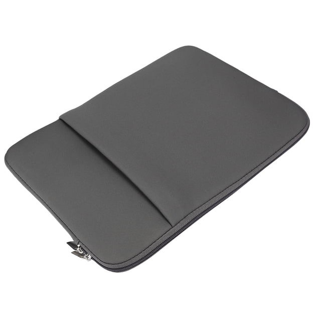 Funda protectora delgada para computadora portátil de 14 pulgadas, color gris claro, a prueba de golpes, con bolsillo