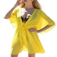 thumbnail image 1 of Cache-Maillots d'Été pour Femmes, Cardigan en Chiffon Transparent, Robe de Plage, 1 of 3