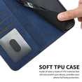 thumbnail image 5 of Funda con tapa estilo vintage para iPhone 7 Plus/8 Plus, ranura para múltiples tarjetas, protección total, estilo retro, material PU+TPU, 5 of 5