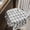 Gray, variant on VHC Brands Chair Pad 16.5x18, Cotton Dining Room, Kitchen Chair Pads, Seat Cushion with Ties, Tucked, Annie Buffalo Check Collection, Rectangle 16.5x18, Country Red, Set of 4