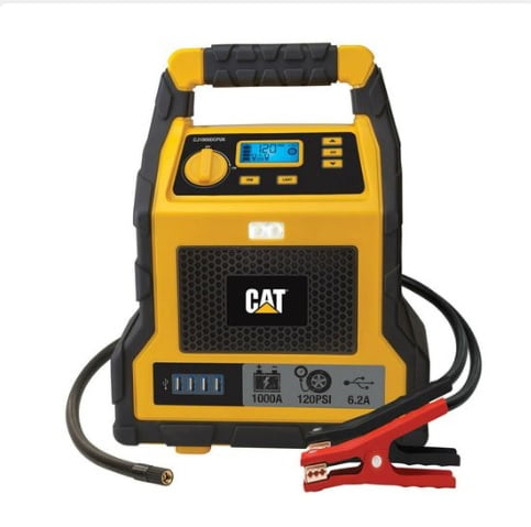 CAT 1000 Peak Amp Rechargeable 4 in 1 Jump Starter & Compressor with USB Port 