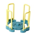 thumbnail image 4 of Escurreplatos plegable y estable para encimera de cocina y comedor. Amarillo y azul, 4 of 9