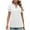 White, variant on Scyoekwg Womens Tunic Tops Summer Trendy V Neck Ruffles Sleeve Hollow Out Eyelet Shirts Solid Color Dressy Casual Tunic Blouses (Black,XL)