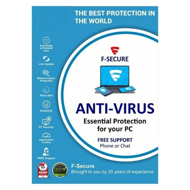 F-Secure Antivirus 1 Year | 1 PC - Walmart.com - Walmart.com