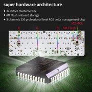 HK GAMING GK61 Mechanical Gaming Keyboard - 61 Keys Multi Color RGB Illuminated LED Backlit Wired Programmable for PC/Mac Gamer ( Gateron Optical Black , Prism Pink )