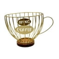 thumbnail image 3 of Soporte para cápsulas de café, taza para almacenar cápsulas de espresso, base de madera, alambre de hierro, cápsula de café Oro, 3 of 9