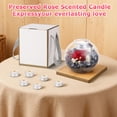 thumbnail image 2 of Preserved Roses in Glass Dome, Artificial Flowers with Scented Candles, Birthday Gifts for Her, Romantic Gifts for Women, Wife, Girlfriend on Birthday, Wedding Anniversary, Thanksgiving Day, Red, 2 of 10