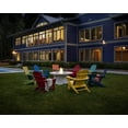 thumbnail image 4 of POLYWOOD Nautical Outdoor Adirondack Chair in Teak, 4 of 4