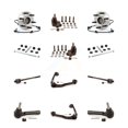 thumbnail image 1 of Transit Auto Front Upper Control Arm Lower Ball Joint Outer Inner Tie Rod Link Kit (12Pc) for Car Chevrolet GMC Silverado 1500 Sierra Classic RWD with Coil front springs Gear steering type K7T-110288, 1 of 11