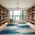 thumbnail image 2 of ODIKA 9'x12' Washable Area Rug Beige That Horizontal Band Flow Scattered Abstract Couch Grey for Great Room, Indoor Concept, Large Living Low Pile, Flatwoven, 2 of 7