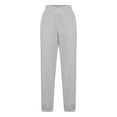 thumbnail image 6 of RQYYD Women's V Crossover Waist Sweatpants Baggy Y2K Jogger Pants Wide Leg Fleeced Lounge Pants, 6 of 7
