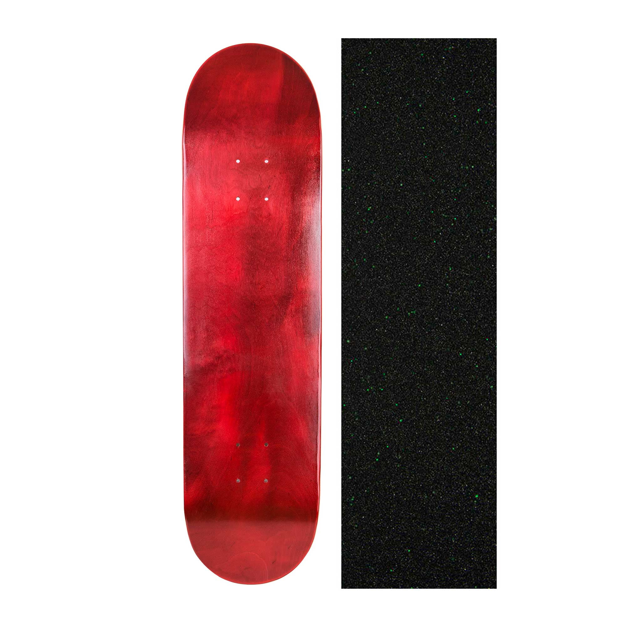 Cal 7 Blank Skateboard Deck with Mob Green Glitter Grip Tape Maple Deck for Skating 8.25 In