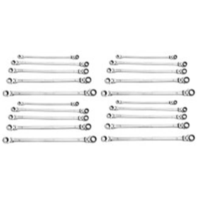 Mountain MTNKIT-RM6 Ensemble de Clés à Cliquet Réversible Universelle à Double Boîte de 5 Pcs - Ensemble de 4