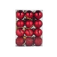 thumbnail image 3 of Christmas Decorations Clearance! Decorative Balls 24PCS Christmas Tree Ornament Pendant Party Supplies Tree Hanging Plastic Ball 3cm/1.18in Gifts, 3 of 5