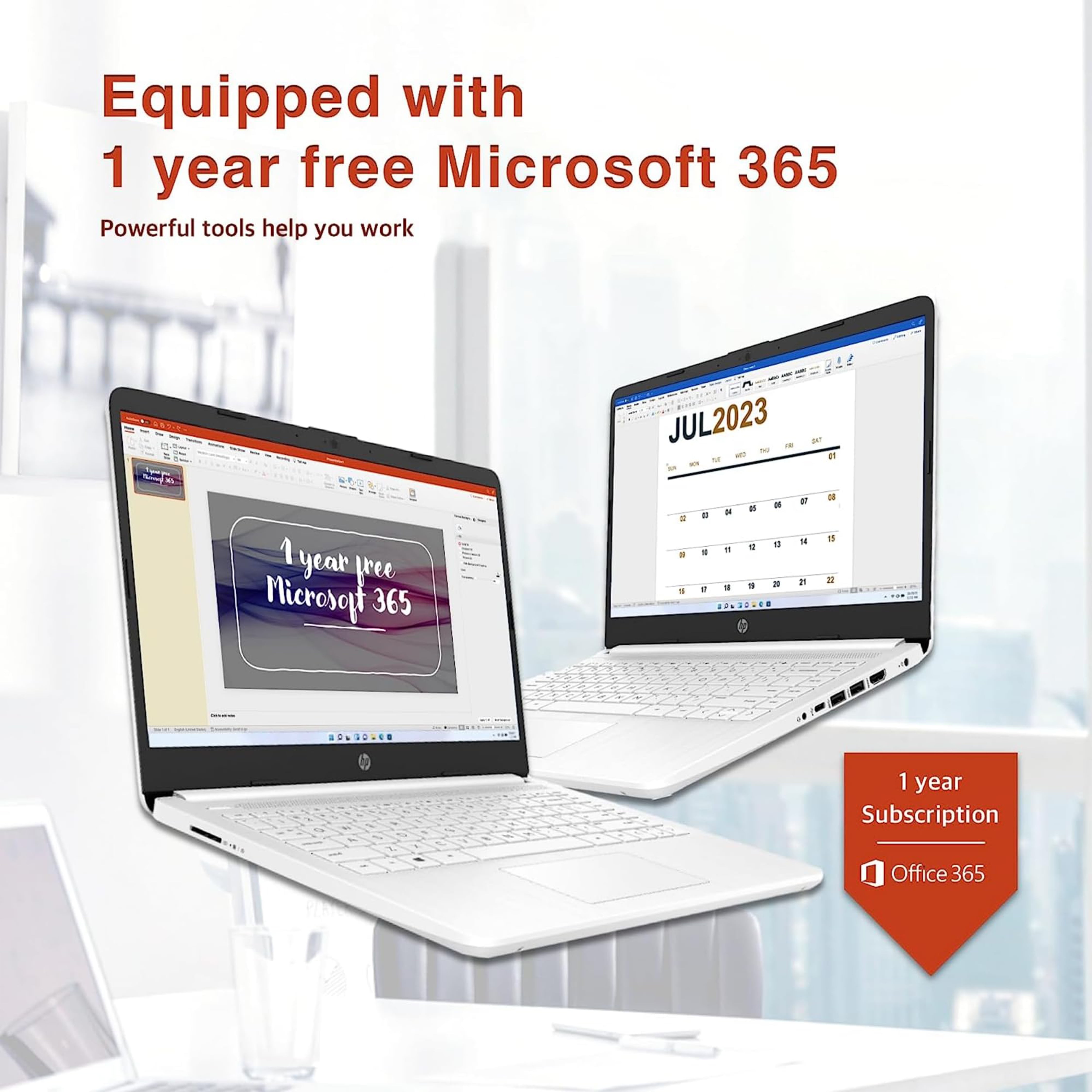HP Laptop, 14 Inch Intel Quad-Core N4120 CPU, 8GB LPDDR4 RAM 128GB Storage(64GB eMMC+64GB SD Card), Laptops Computer, Office 365 1-Year Subscription, Numeric Keypad, Slim, Win 11 S