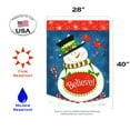 thumbnail image 2 of Toland Home Garden Snowman Believe Winter Flag Double Sided 28x40 Inch, 2 of 5