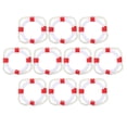 thumbnail image 4 of Decorative Swim Ring Models 10Pcs Red Plastic for Decoration Photo Props Bathtub Playtime, 4 of 5