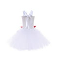 thumbnail image 5 of XEGLSBU Flower Girl Dress with Sleeves 2T Dress Valentine's Day Girls' Puffy Dress Bow Festival Party Dress 2 12 Years Old White Size 4-5 Years, 5 of 8