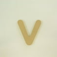 thumbnail image 1 of Package of 1, 14 Inch X 1/2" Thickness MDF Letter v in The Gotham Rounded Font, Thick, Lower Case for Art & Craft Project, Made in USA, 1 of 4
