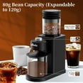 thumbnail image 4 of Conical Burr Coffee Grinder Electric - 200W Compact Automatic Coffee Bean Grinder with 25 Setting Adjustable, Low Noise Espresso Coffee Grinder,One-Touch Operation with Self-Cleaning Blower, 4 of 4
