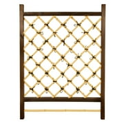 Oriental Furniture Japanese Garden Trellis in Dark Natural