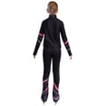 thumbnail image 3 of vastwit Kids Girls Tracksuit Fleece-Lined Long Sleeve Zip Jacket with Leggings Figure Skating Training Suit Red 16, 3 of 7