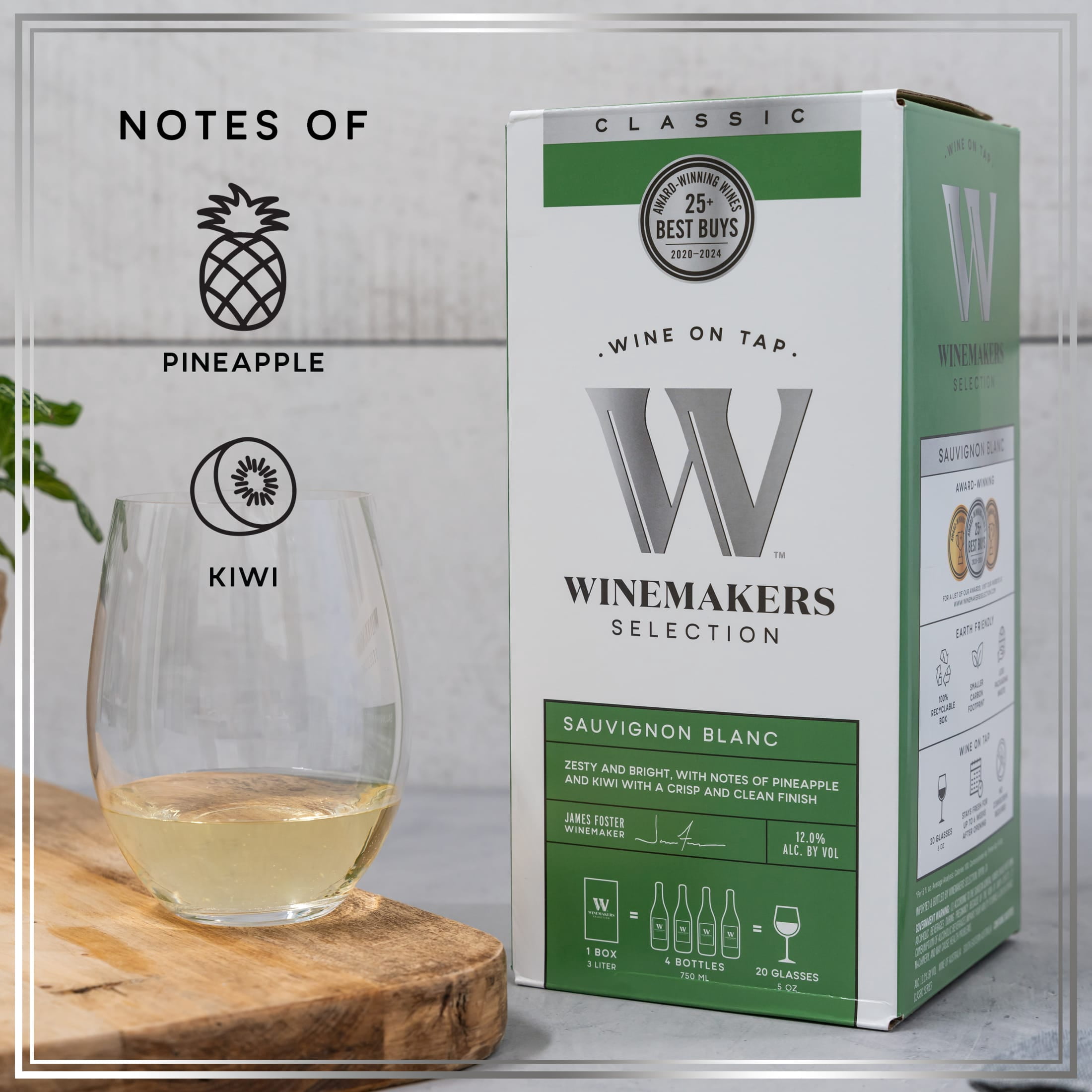 Winemakers Selection Sauvignon Blanc, White Wine, 3L