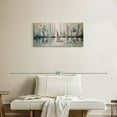 thumbnail image 2 of Elephant Stock Drifting Tranquility I Wall Art - Horizontal Multi Panel Canvas - Living Room Wall Decor - Nautical Multi Panel - Turquoise And Blue Decor By Osnat Tzadok - 32" x 15", 2 of 8