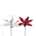 thumbnail image 2 of Christmas Sequined Poinsettia Pick  - Set of 6, 2 of 3
