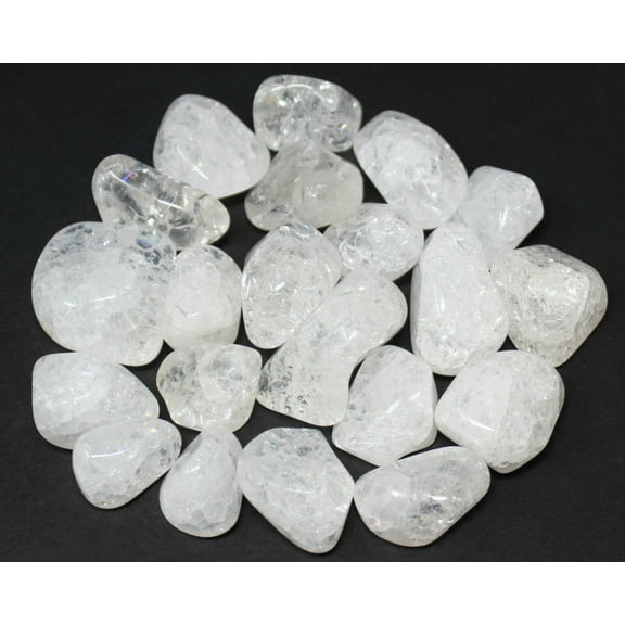 Crackle Quartz Tumbled Stones Wholesale Bulk Lots - Fire And Ice Quartz Crystals