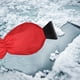 thumbnail image 4 of Hielo para coche con guante Raspador de hielo para nieve Descongelador telescópico Herramienta de limpieza Calentador de nieve Rojo, 4 of 9
