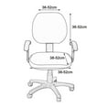 thumbnail image 3 of Funda para silla de oficina con estampado elástico, funda para silla giratoria universal, extraíble y lavable, SOLO fundas para sillas, 3 of 6