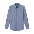 thumbnail image 4 of Devon & Jones DG536 Men's CrownLux Performance Gingham Dress Shirt-Navy/ White-XL, 4 of 6
