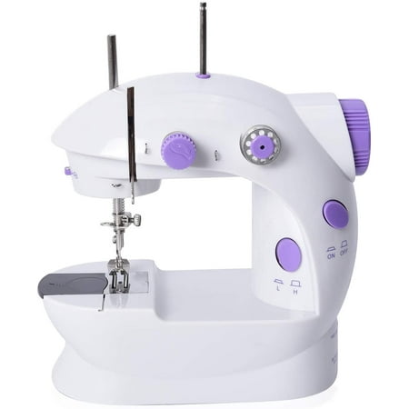 Mini Sewing Machine for Beginners Portable Electric Sewing Machines with Extension Table, Bonus 10 Thread Spools