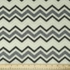Waverly Inspirations 45" 100% Cotton Chevron Printed Sewing & Craft Fabric By the Yard, Grey