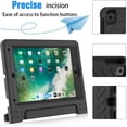 thumbnail image 6 of BMOUO Kids Case for iPad 5th/6th Generation (9.7-inch, 2017/2018), iPad Air 2 / iPad Pro 9.7 Case with Built-in Screen Protector, Shockproof Protective Cover with Handle Stand for Kids, Black, 6 of 8