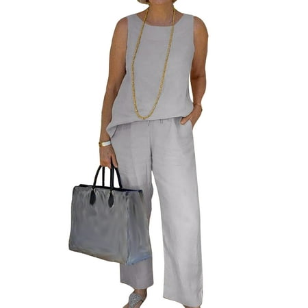 

Beiwei Women Casual Wide Leg Pajamas Elastic Waist Baggy Sleepwear Ladies Drawstring Daily Wear Lounge Sets