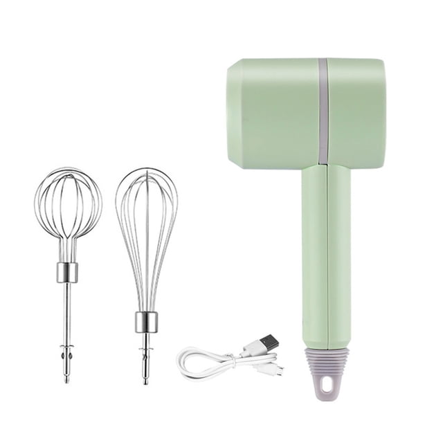 Yuarrent Batidor de huevos eléctrico Mezclador inalámbrico recargable Batidora ajustable Batidora para hornear Accesorios de cocina para el hogar Cocina y Comedor Verde Yuarrent HA059934-03B