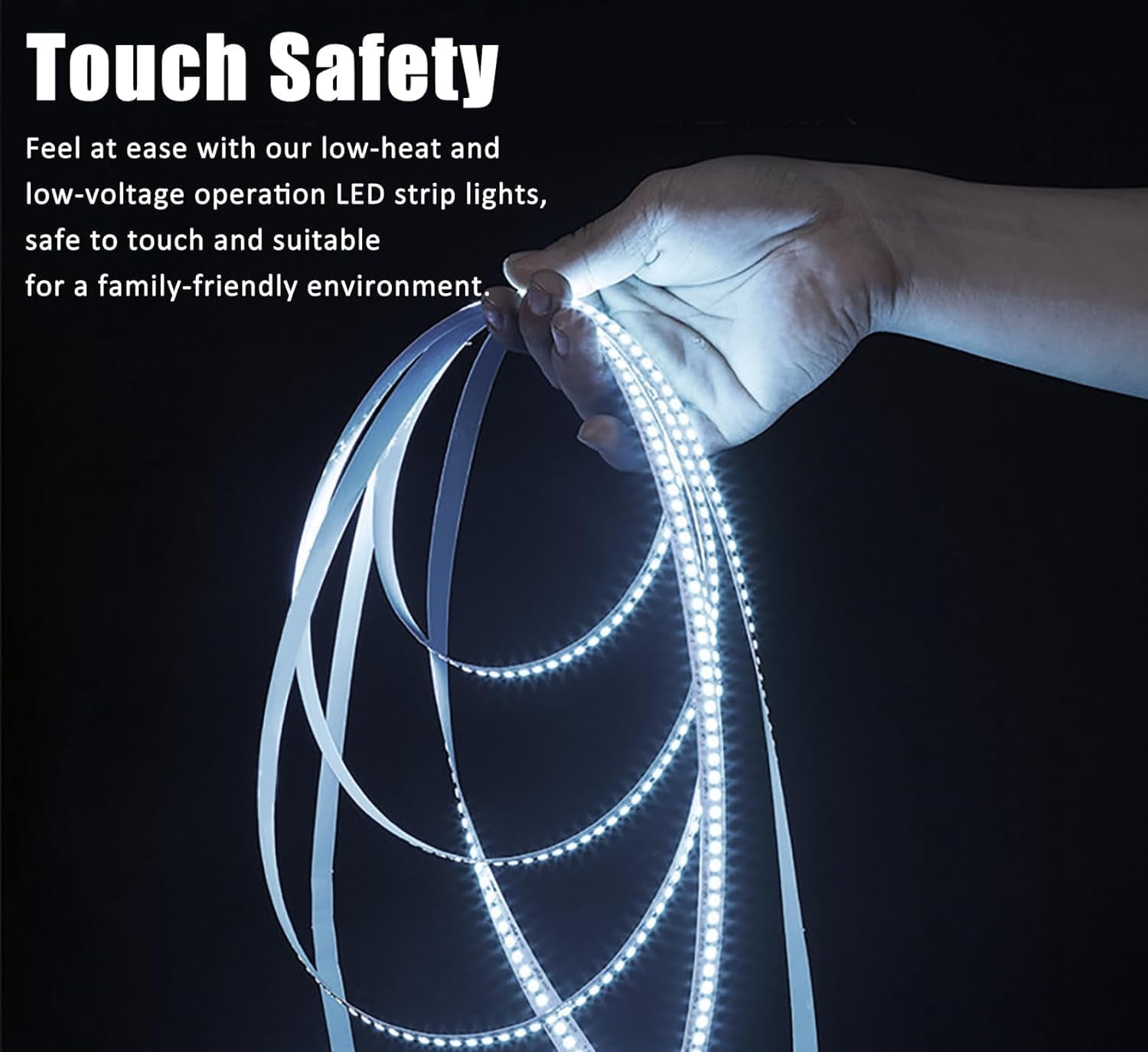 LED Strip Lights 5 M 300 LED Waterproof Flexible LED Strip Light Battery Powered Dimmable Cuttable Tape Lights Strip with Remote for Kitchen, Bedroom, Computer, TV, Birthday