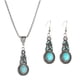 thumbnail image 3 of Western Collar Declaración Boho Azul Gota para las mujeres Collar Dangle - Turquesa Turquesa Vintage Girls Turquesa Bohemia Collar Dangling Teardrop Collares y Colgantes, 3 of 8